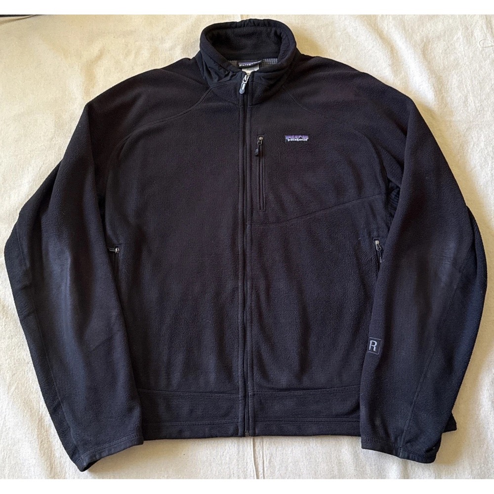 Patagonia R1 Daily Jacket Men XL Black Full Zip Fleece Performance Stretch